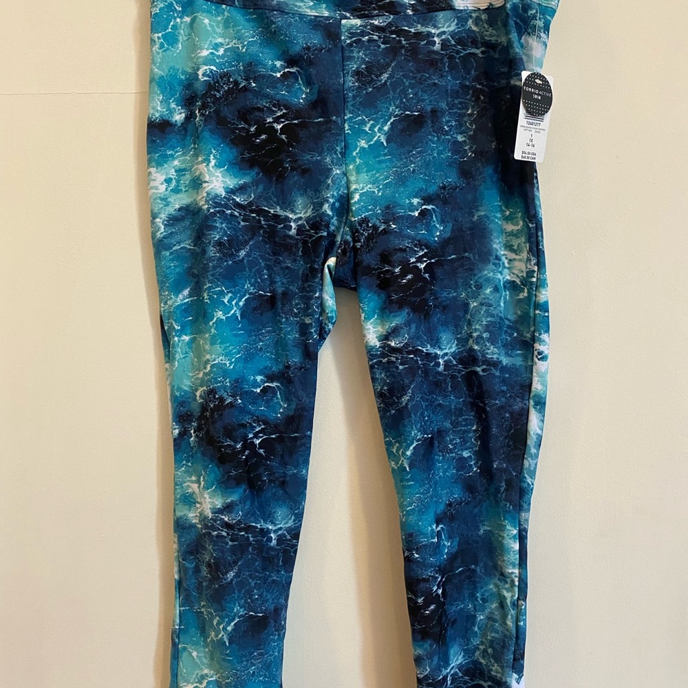 Torrid Active High-Rise Capri Swim Legging-NWT-Size 1